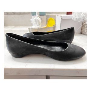 New ECCO Women's Leather Slip on Shoes - Black - Size 7